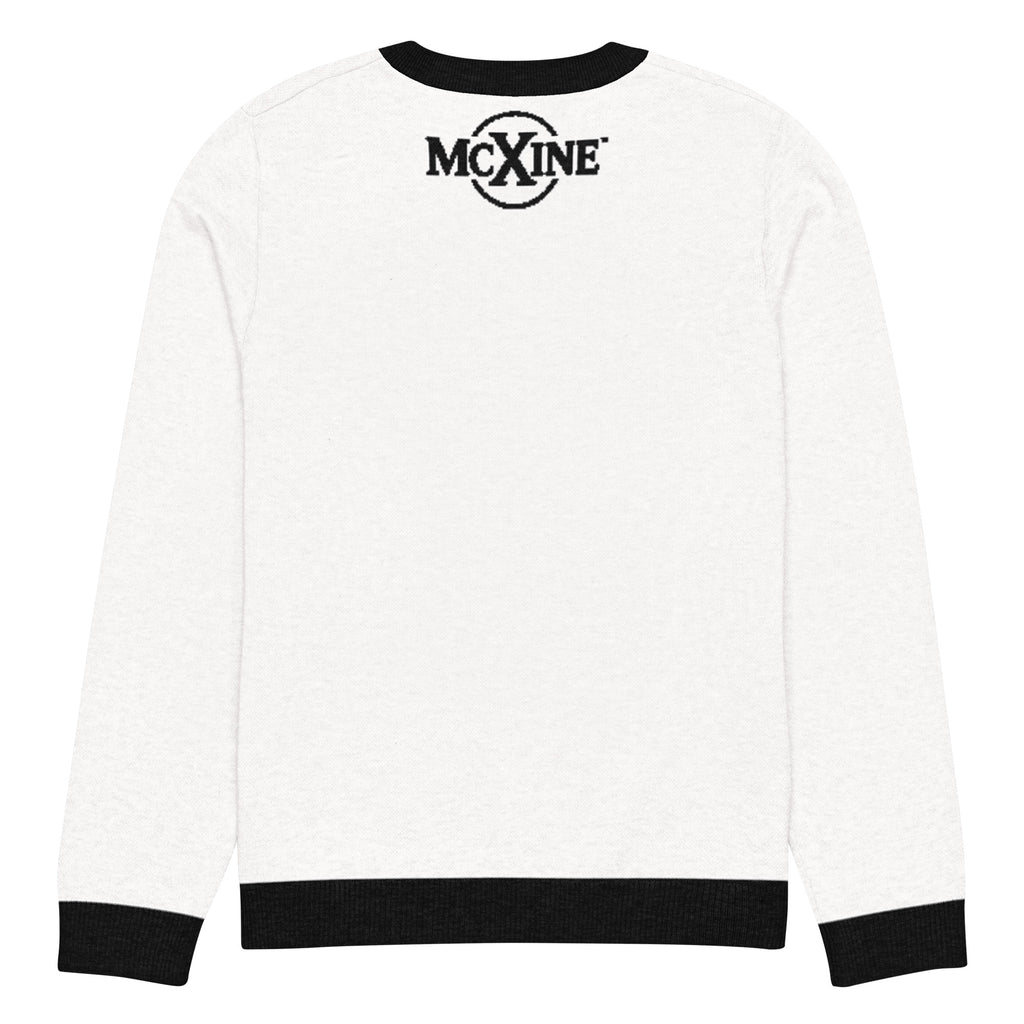 Move in Silence Leopard Knitted Jumper – White, Unisex