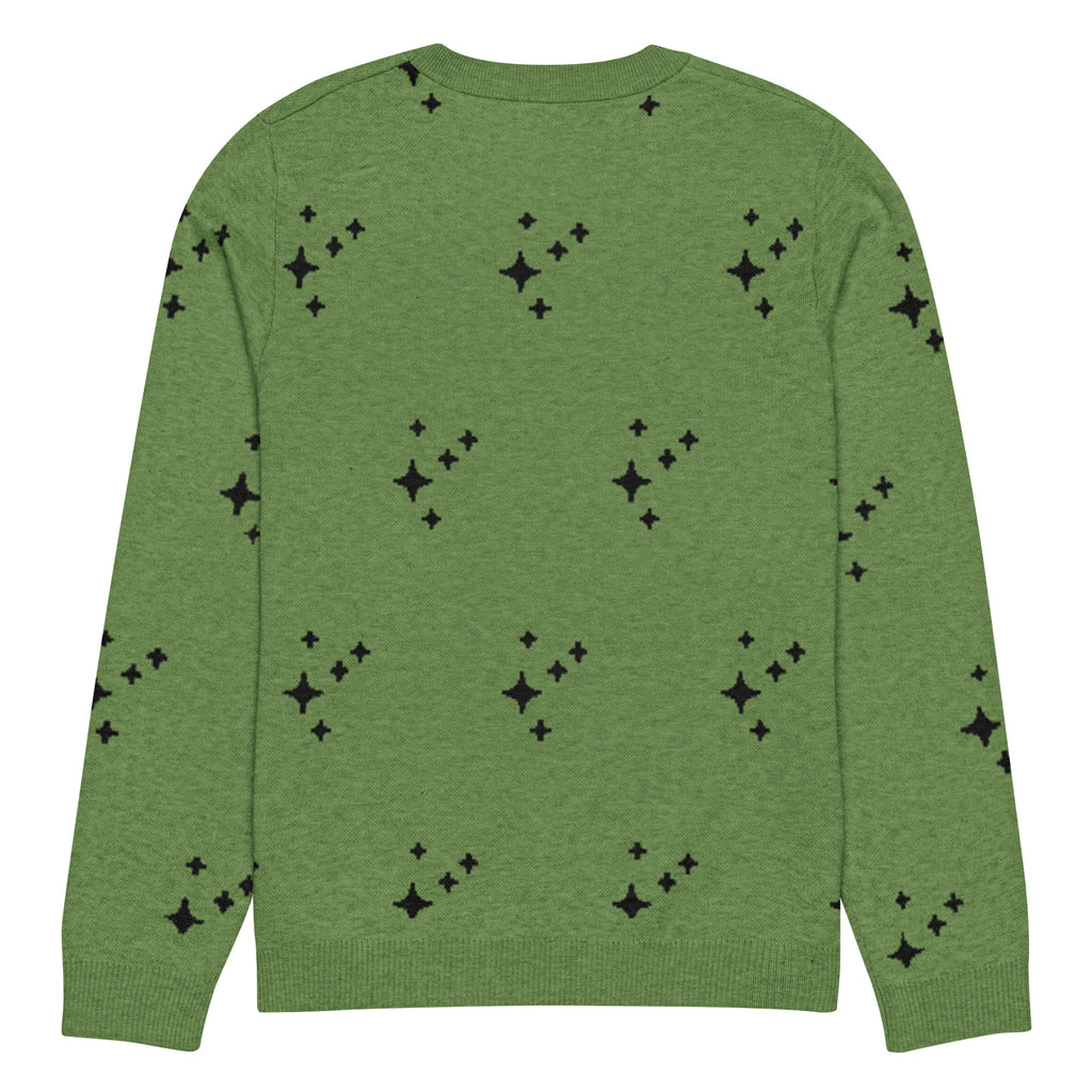 Stars & Sparks Knitted Jumper – Green, Unisex