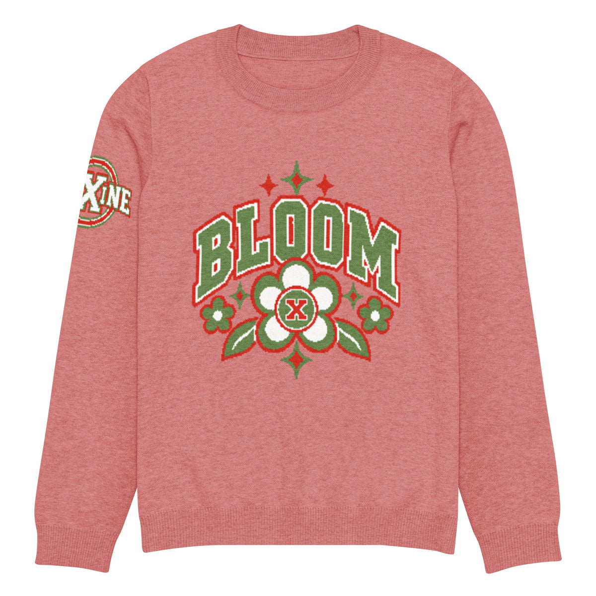 Bloom Knitted Jumper – Floral Varsity, Unisex