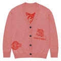 Tiger Varsity Knitted Cardigan – Pink, Unisex
