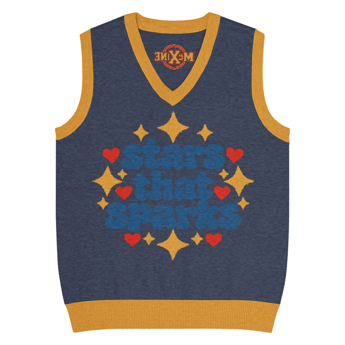 Stars That Sparks Knitted Vest – Blue, Unisex