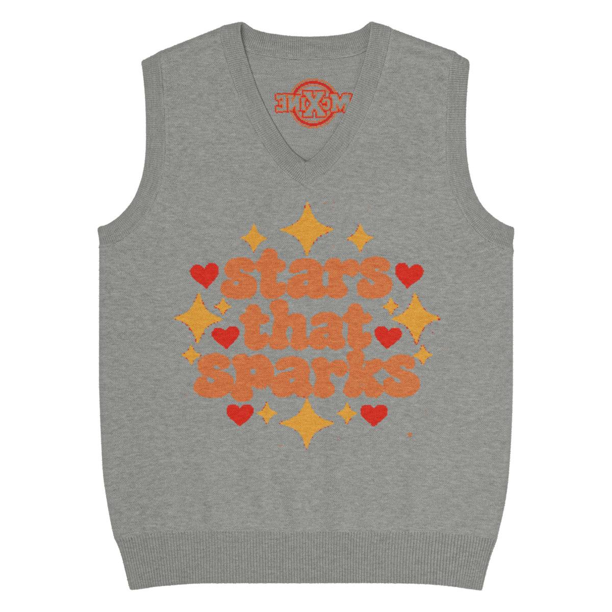 Stars That Sparks Knitted Vest – Grey, Unisex