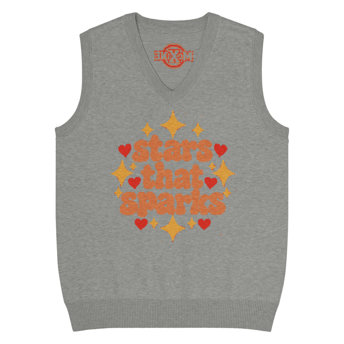 Stars That Sparks Knitted Vest – Grey, Unisex
