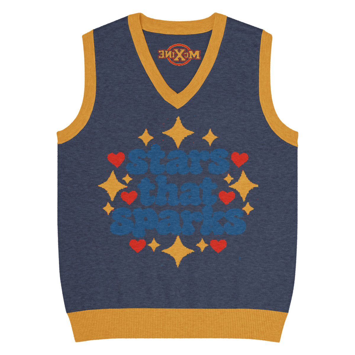 Stars That Sparks Knitted Vest – Blue, Unisex