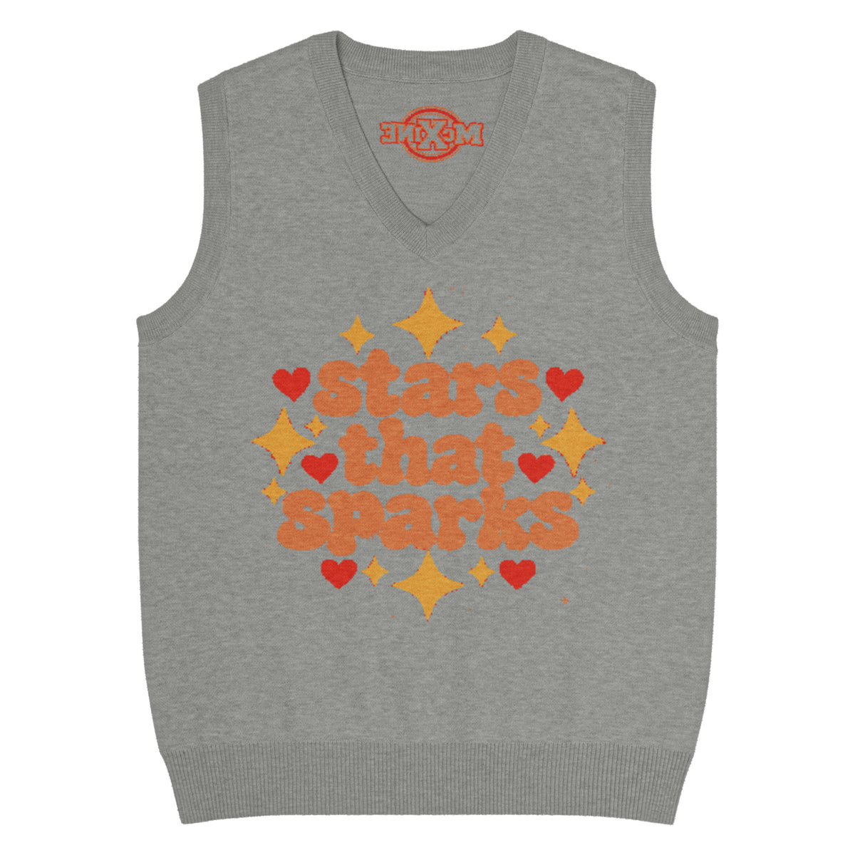 Stars That Sparks Knitted Vest – Grey, Unisex