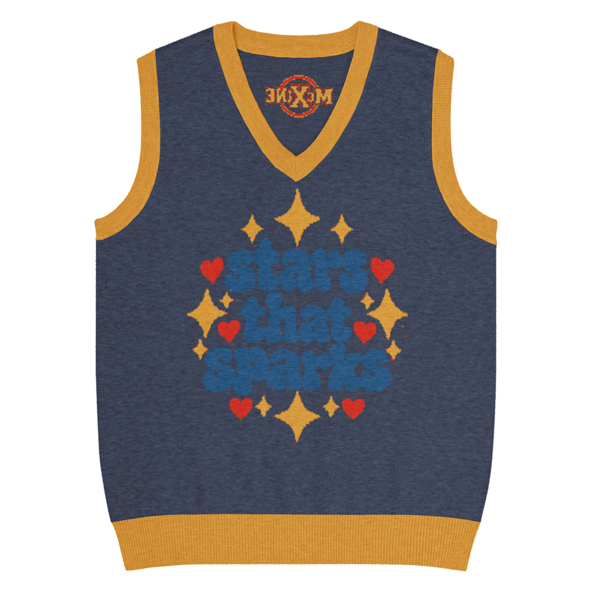 Stars That Sparks Knitted Vest – Blue, Unisex