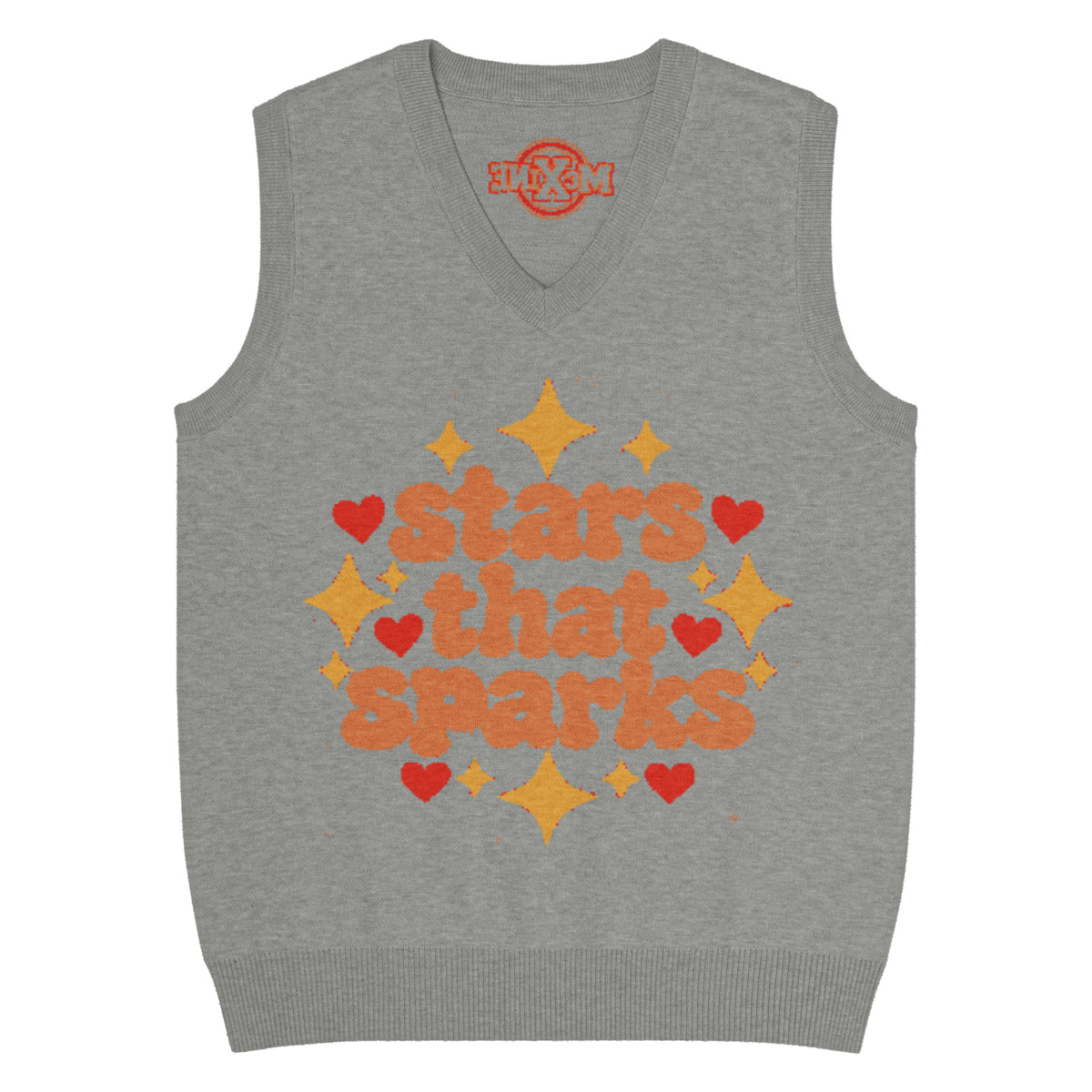 Stars That Sparks Knitted Vest – Grey, Unisex