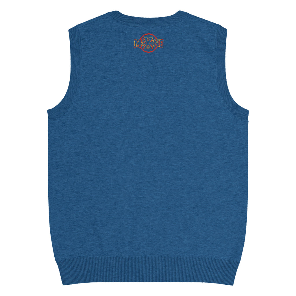 Golden Retriever Knitted Vest – Blue, Unisex