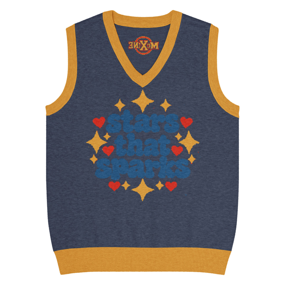 Stars That Sparks Knitted Vest – Blue, Unisex