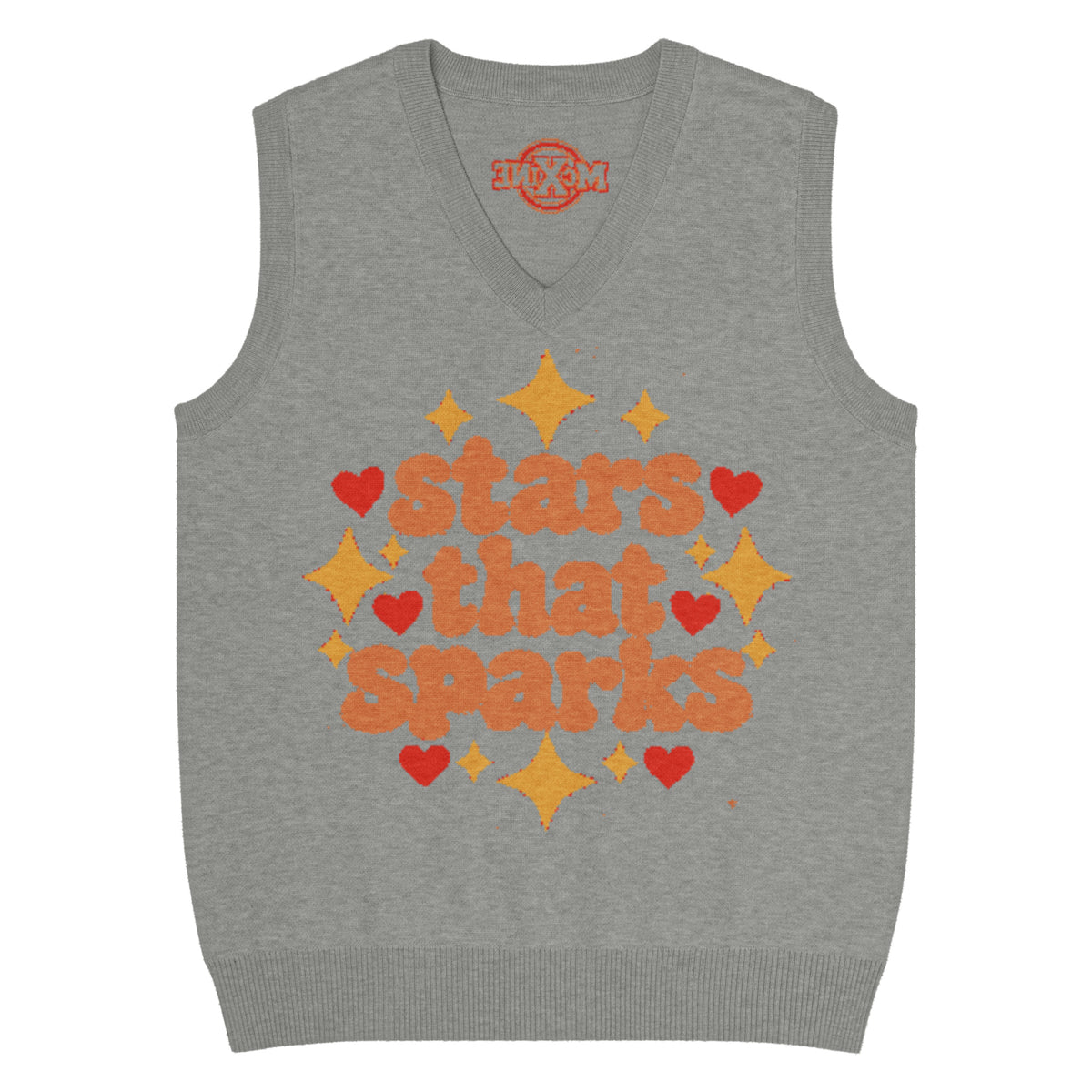 Stars That Sparks Knitted Vest – Grey, Unisex