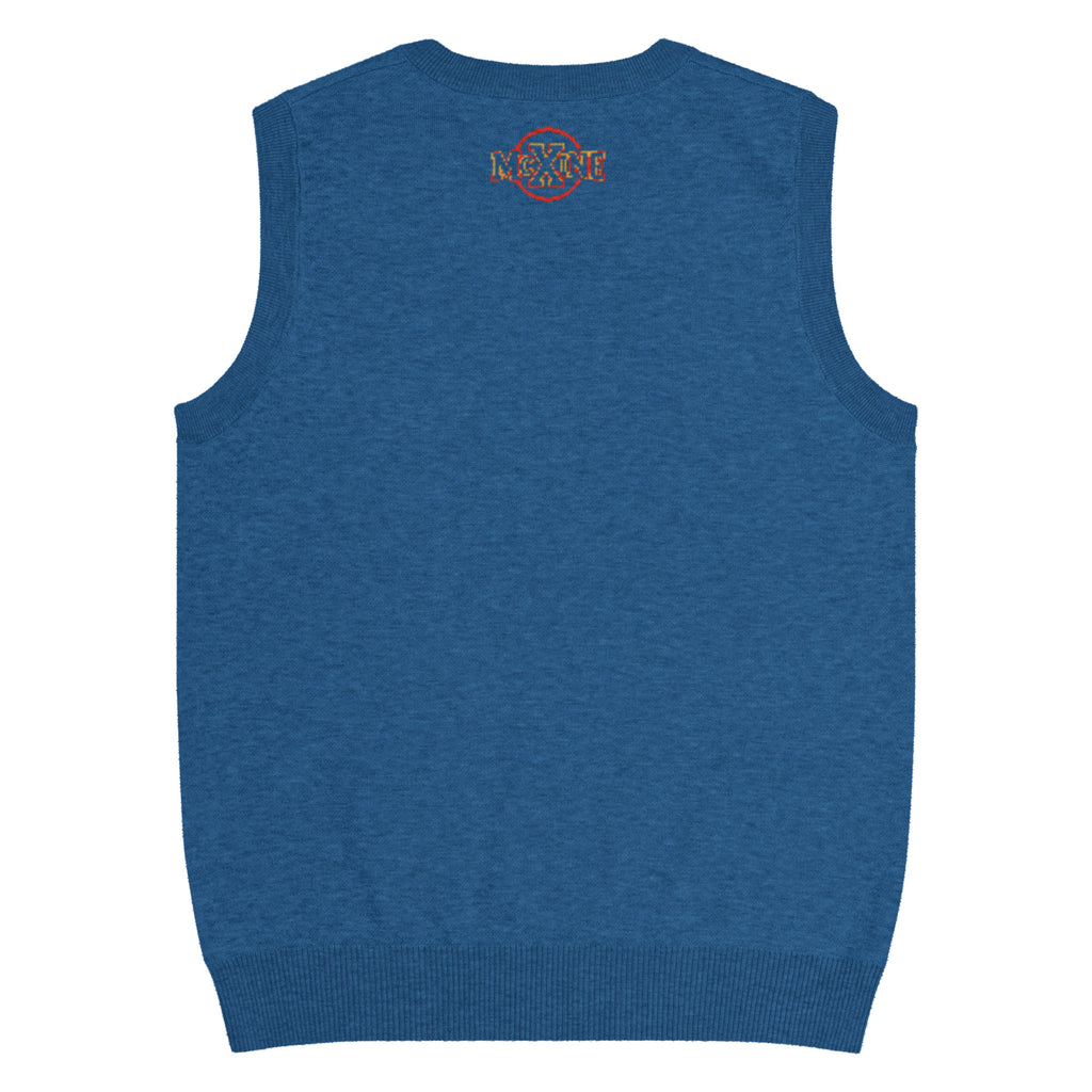 Golden Retriever Knitted Vest – Blue, Unisex