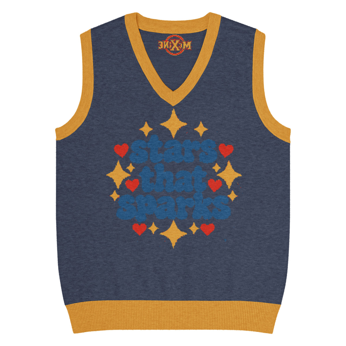 Stars That Sparks Knitted Vest – Blue, Unisex