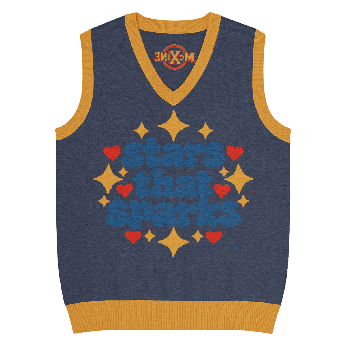 Stars That Sparks Knitted Vest – Blue, Unisex