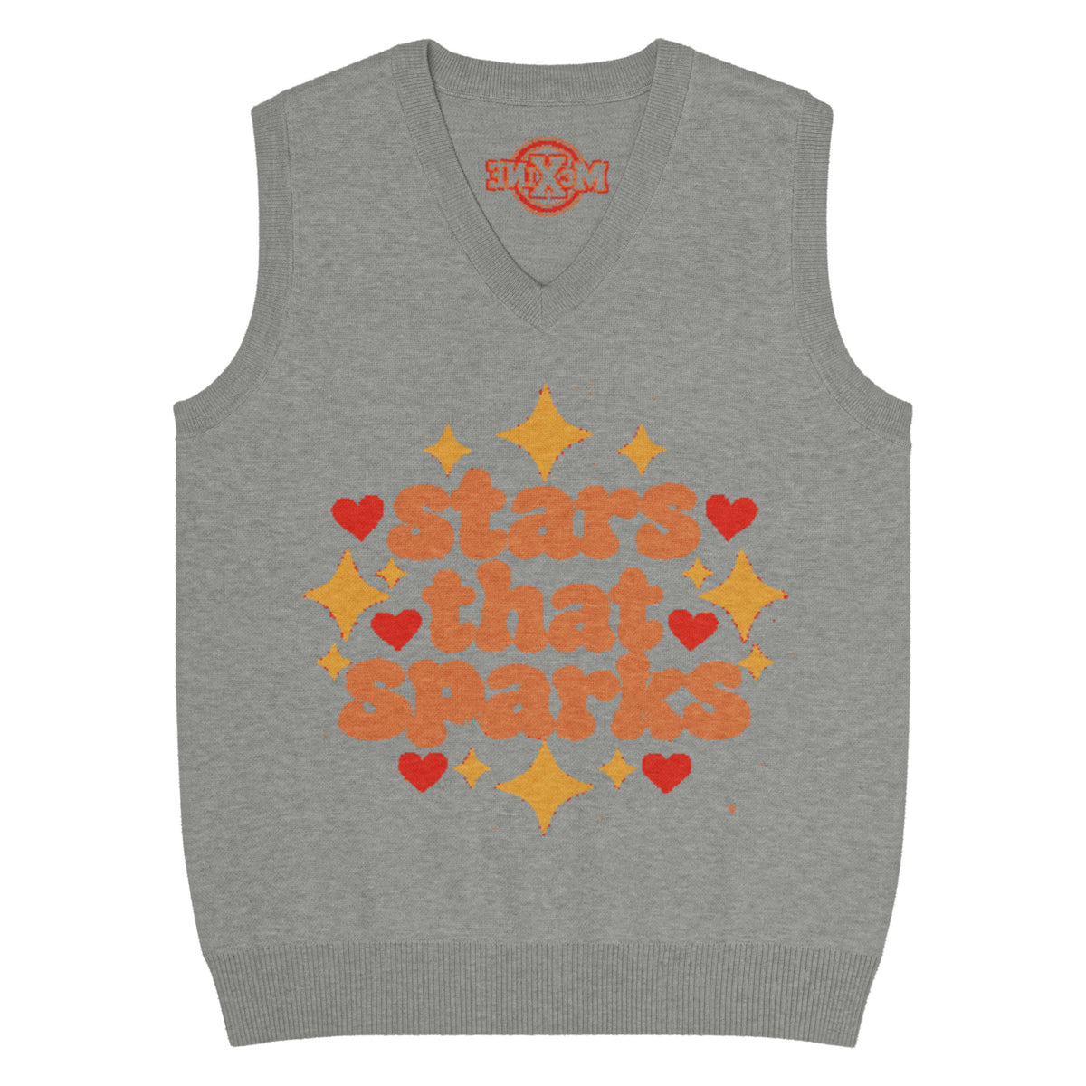 Stars That Sparks Knitted Vest – Grey, Unisex