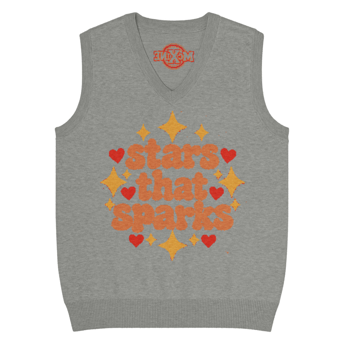 Stars That Sparks Knitted Vest – Grey, Unisex
