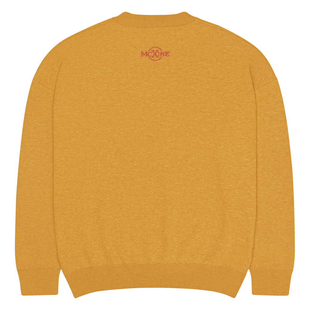 Cozy Warmth cat knitted jumper, mustard yellow, unisex – image 20