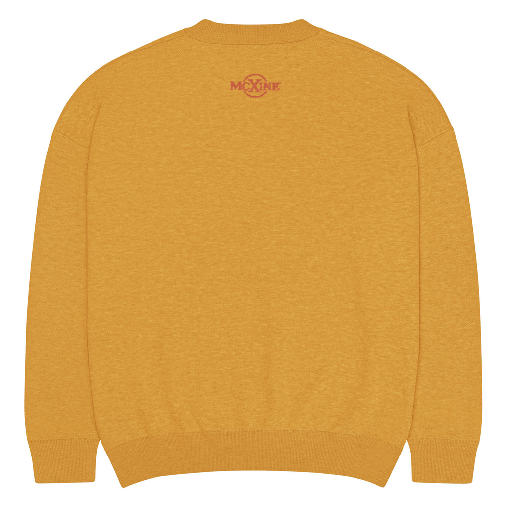 Cozy Warmth cat knitted jumper, mustard yellow, unisex – image 18