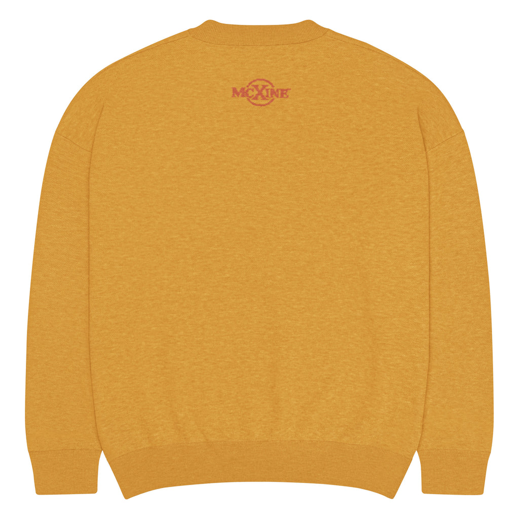 Cozy Warmth cat knitted jumper, mustard yellow, unisex – image 16